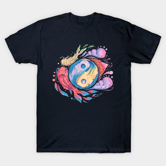 Zen Yama Koi. T-Shirt by hybridgothica